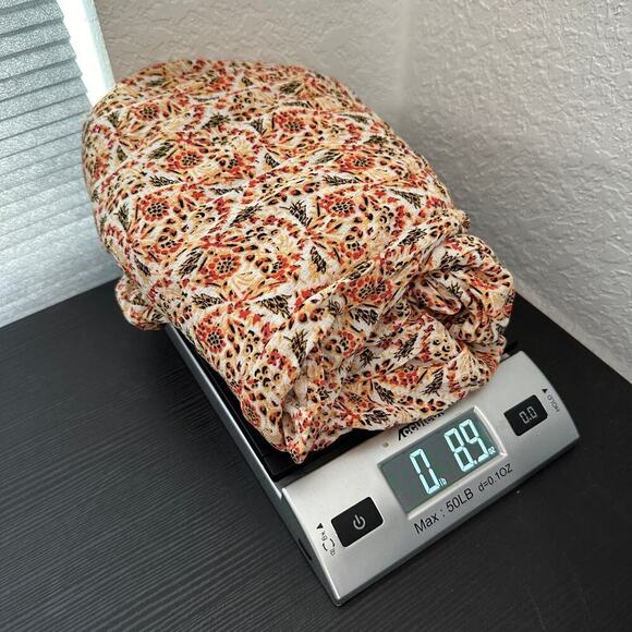 Rachel Zoe Orange Floral Flutter Sleeve Causal Swing Mini Dress Size Small - Picture 12 of 12